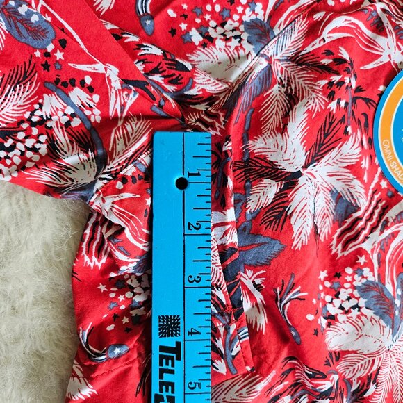 Columbia PFG Women's Red 50 UPF Rate Palm Tree Super Backcast Water Shorts XS - Picture 6 of 11